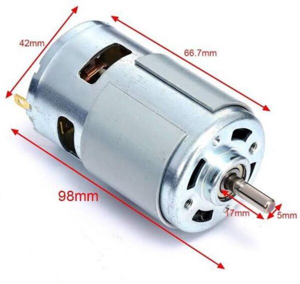 High Quality 12v Dc 775 Motor + Clamp + 9 Inch Blade + 1pc Switch + Wire (Set) - Image 3