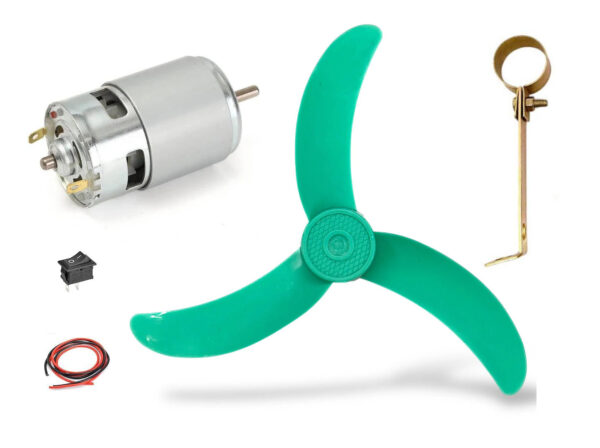 High Quality 12v Dc 775 Motor + Clamp + 9 Inch Blade + 1pc Switch + Wire (Set)