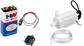 DIY DC Water Pump Kit Set – Includes Pipe, 9V Battery & Rocker Switch